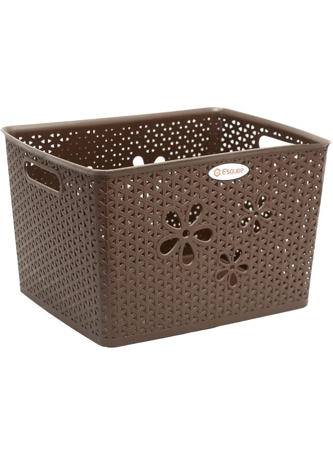 اسكيوب سلة غسيل زيتا بنية اللون - Image 1