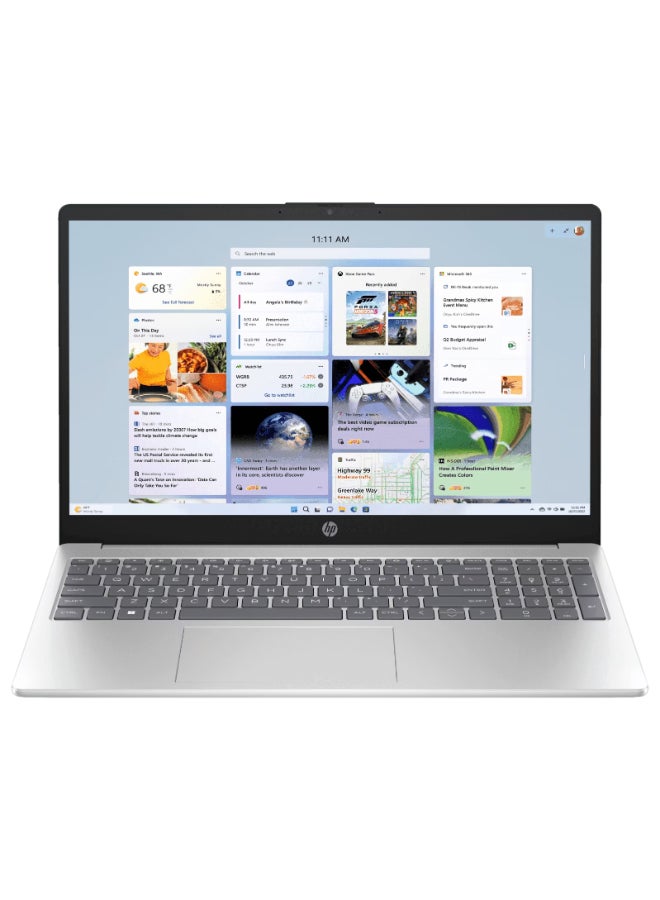 HP (Upgraded Version) 15-fd0667TU (2024) – 1st Series Laptop With 15.6-Inch FHD Display, Intel Core 5-120U Processor/16GB RAM/1TB SSD/Intel Graphics/Windows 11 Home English Natural Silver - Image 1