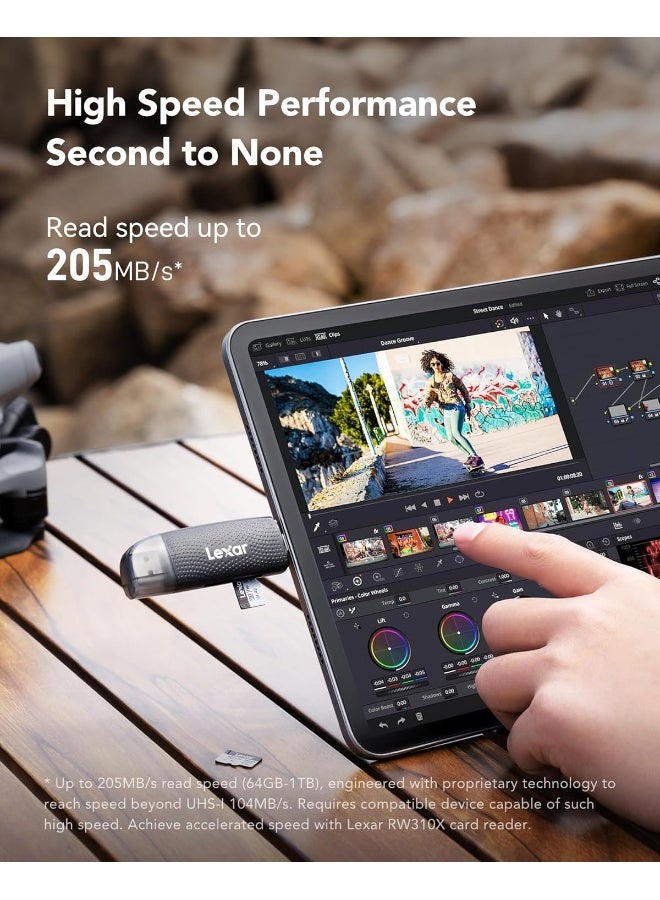 Lexar 64GB Professional SILVER PLUS microSDXC™ UHS-I Card, Up to 205MB/s read, 100MB/s write speeds 64 GB - Image 2