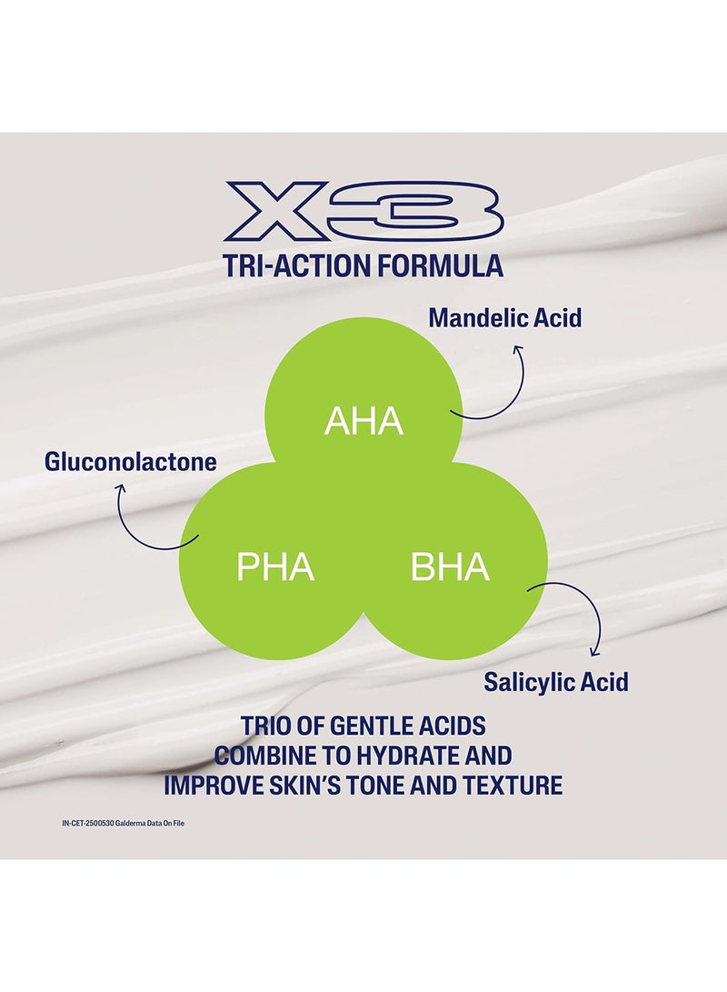 Cetaphil Gentle Exfoliating Sa Lotion, Lightweight Moisturizer For All Skin Types, Salicylic Acid, Mandelic Acid & Gluconolactone, Gently Exfoliates, Dermatologist Recommended Brand, Pump Bottle - White 236ml - Image 4