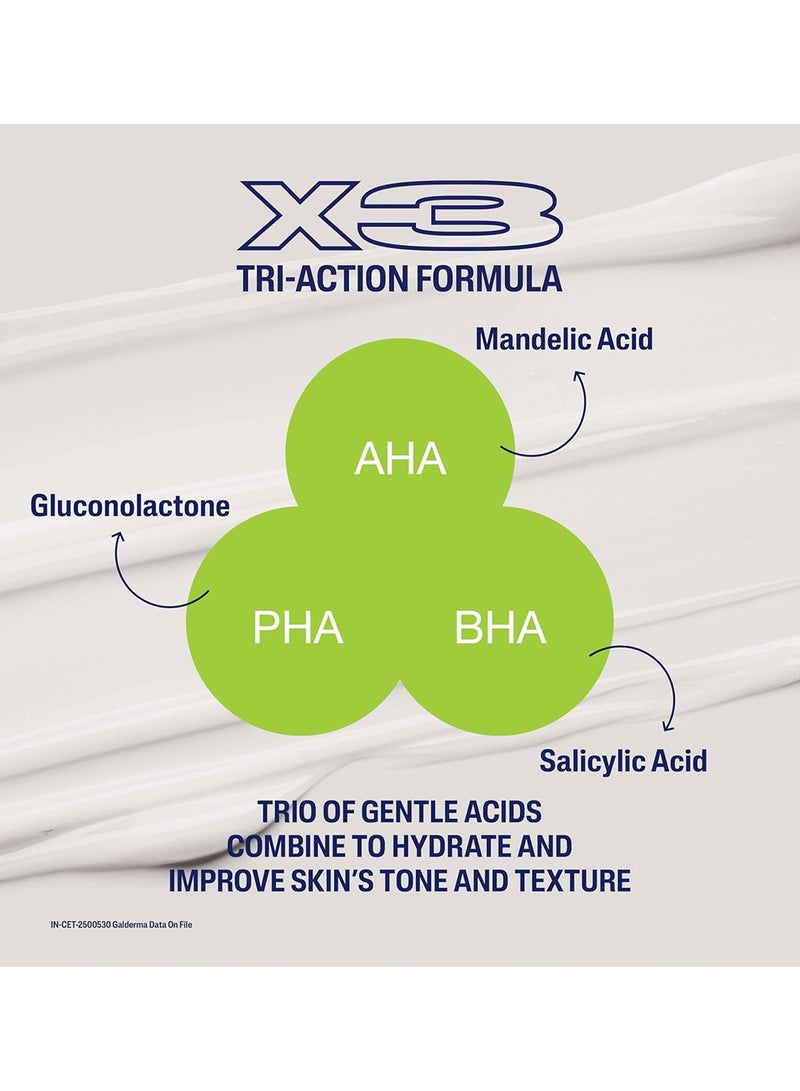 Cetaphil Gentle Exfoliating Sa Lotion, Lightweight Moisturizer For All Skin Types, 473 Ml Pump Bottle, Salicylic Acid, Mandelic Acid & Gluconolactone, Gently Exfoliates, Dermatologist Recommended Brand, Pump Bottle - White 473ml - Image 3