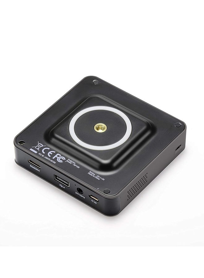 HP MP100 Mobile Projector, HD 720p, 500 Lumens, Wi‑Fi & Bluetooth, HDMI/USB Input, Built‑in Speaker, Rechargeable Battery, Lightweight Portable Mini Projector 99-206-00105-000 grey - Image 2