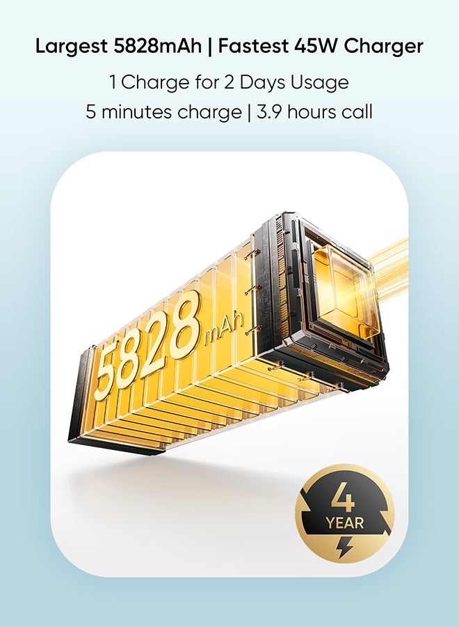 ريل مي C75 5G Dual SIM 8GB RAM 256GB Lightning Gold - International Version - Image 4