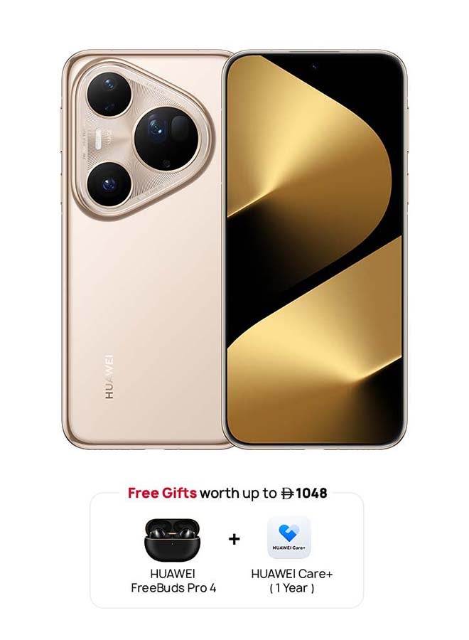 هواوي Pura 80 Ultra Dual SIM Prestige Gold 16GB RAM 512GB +Huawei Freebuds Pro4 + 15 months Huawei Care+ - Middle East Version - Image 1