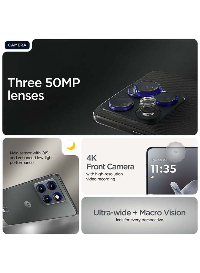 Motorola Edge 70 Dual SIM 5G 12 RAM 512GB Gadget Grey With Pre order Free Gifts - Middle East Version - Image 5