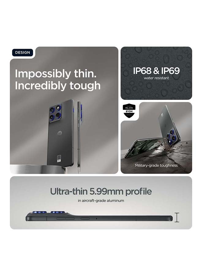 Motorola Edge 70 Dual SIM 5G 12 RAM 512GB Gadget Grey With Pre order Free Gifts - Middle East Version - Image 3