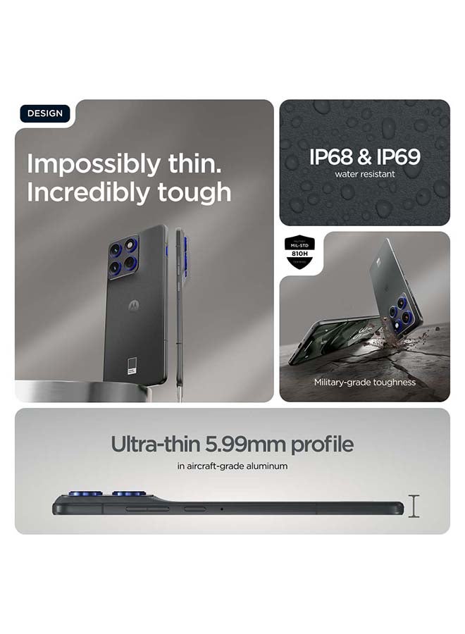 Motorola Edge 70 Dual SIM 5G 12 RAM 512GB Gadget Grey With Free Gifts - Middle East Version - Image 3