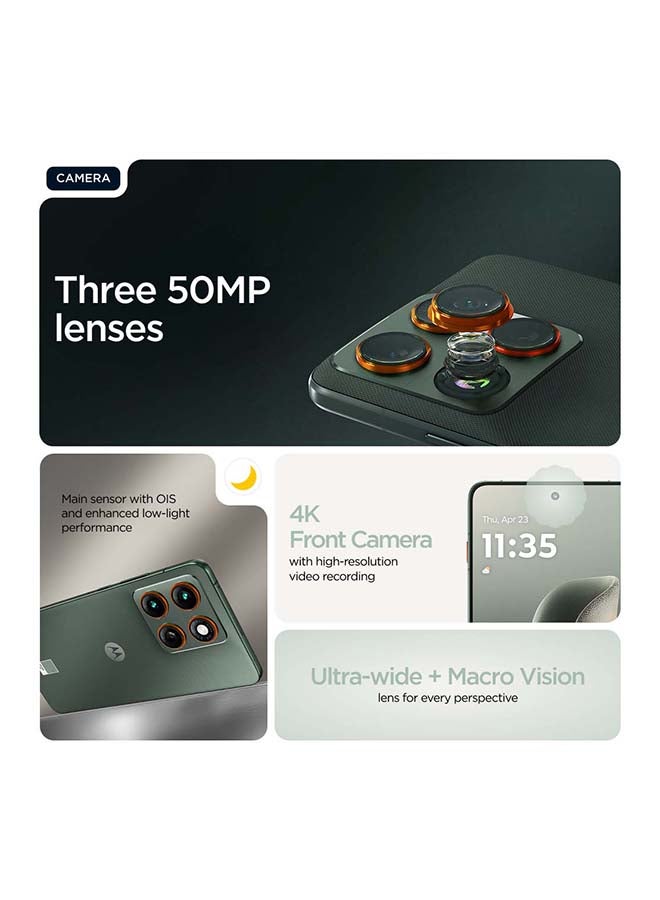 Motorola Edge 70 Dual SIM 5G 12 RAM 512GB Lily Pad With  Free Gifts - Middle East Version - Image 5