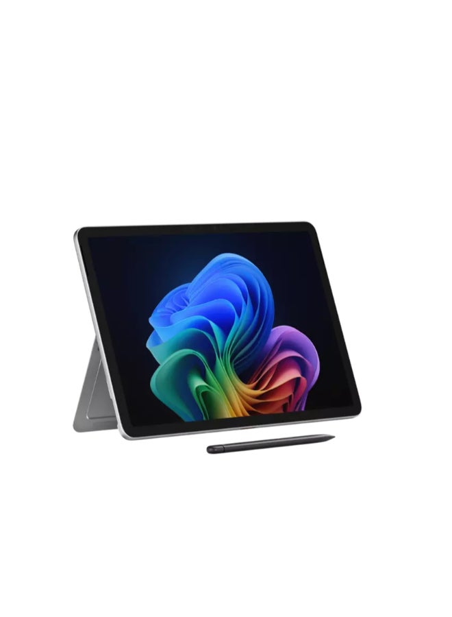 Microsoft Surface Pro 2-in-1 With 12 Inch With Touch Screen ( 2196x1464) Display 90Hz, Qualcomm Snapdragon X Plus Processor/16GB RAM DDR5/256GB SSD/Windows 11/Integrated Graphics/ English/Arabic Platinum - Image 1