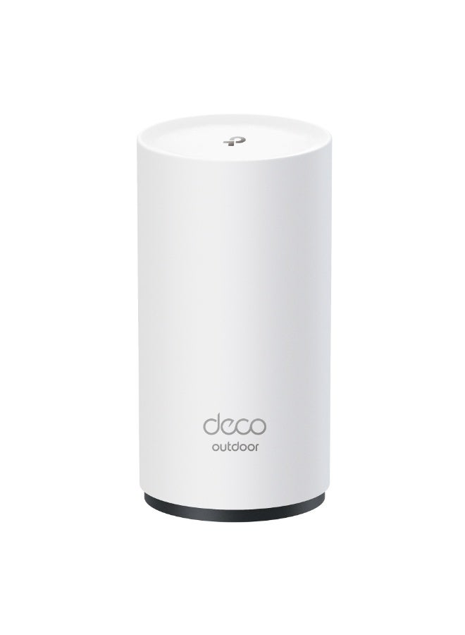 تي بي لينك Deco BE25-Outdoor BE3600 Dual-Band Wi-Fi 7 Outdoor/Indoor Mesh WiFi Extender Unit | Up to 2,800 sq.ft | 2 * 2.5G PoE+ Ports, IP65 Waterproof, MLO| Multiple Mounting Options| Secure by Design, 1-Pack white - Image 1