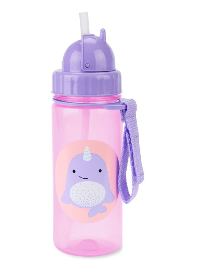 Skip Hop Zoo Straw Bottle Narwhal - Image 1