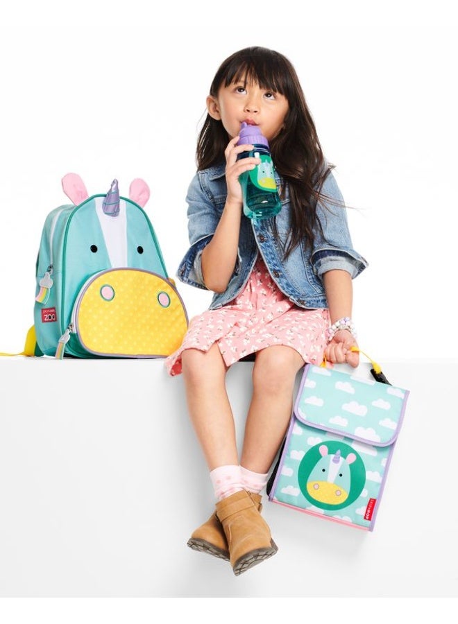 Skip Hop Zoo Straw Bottle Unicorn - Image 3