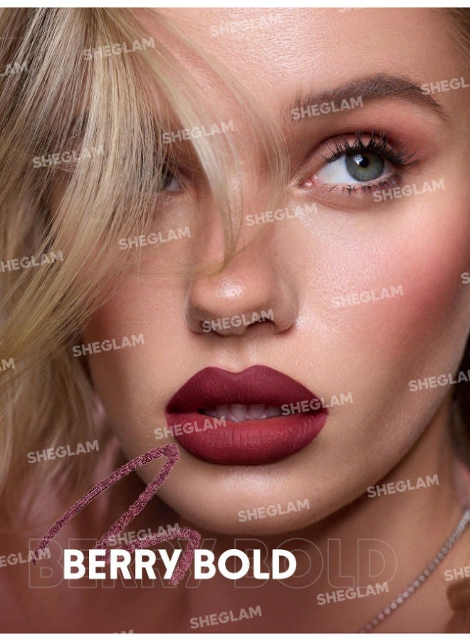SHEGLAM Bold Booster Plumping Lip Liner Berry Bold - Image 4