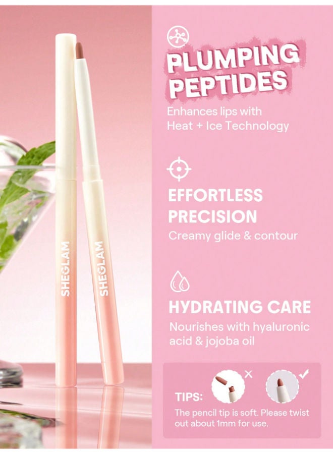 SHEGLAM Bold Booster Plumping Lip Liner Barely There - Image 3