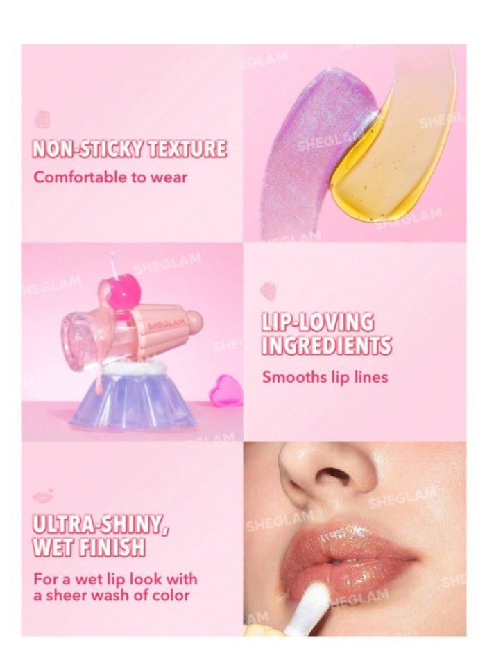 شيجلام Jelly Wow Hydrating Lip Oil Princess Vibes - - Image 5