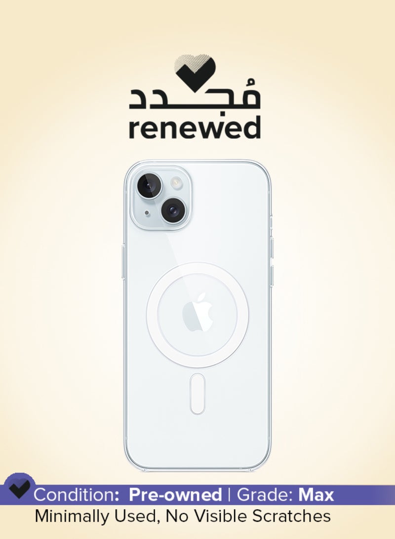 ابل  Renewed - iPhone 15 Plus Clear Case with MagSafe - Clear - Image 1