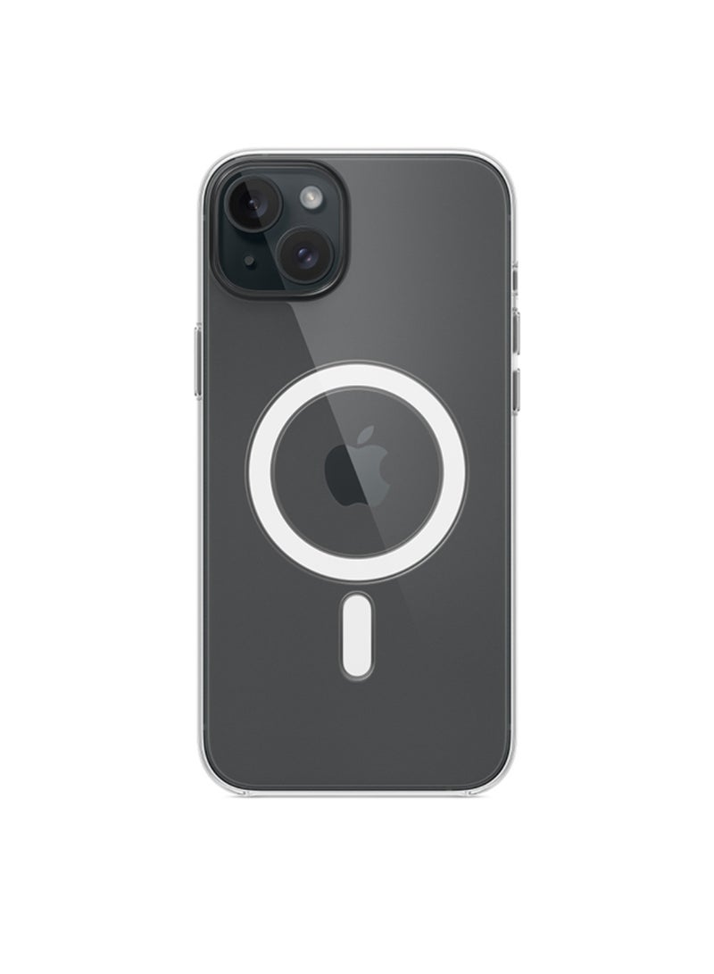 ابل  Renewed - iPhone 15 Plus Clear Case with MagSafe - Clear - Image 5
