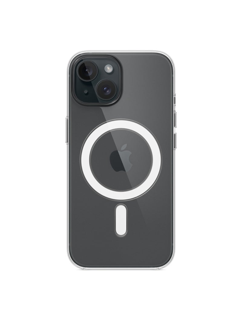 ابل  Renewed - iPhone 15 Clear Case with MagSafe - Clear - Image 5