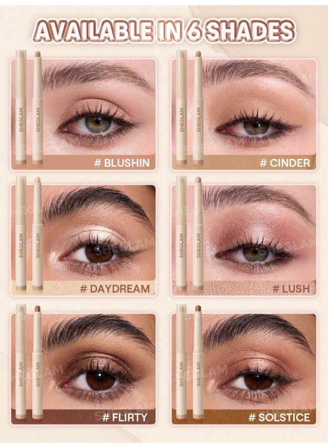 SHEGLAM Creamsicle Eyeshadow Stick Blushin' - Image 4