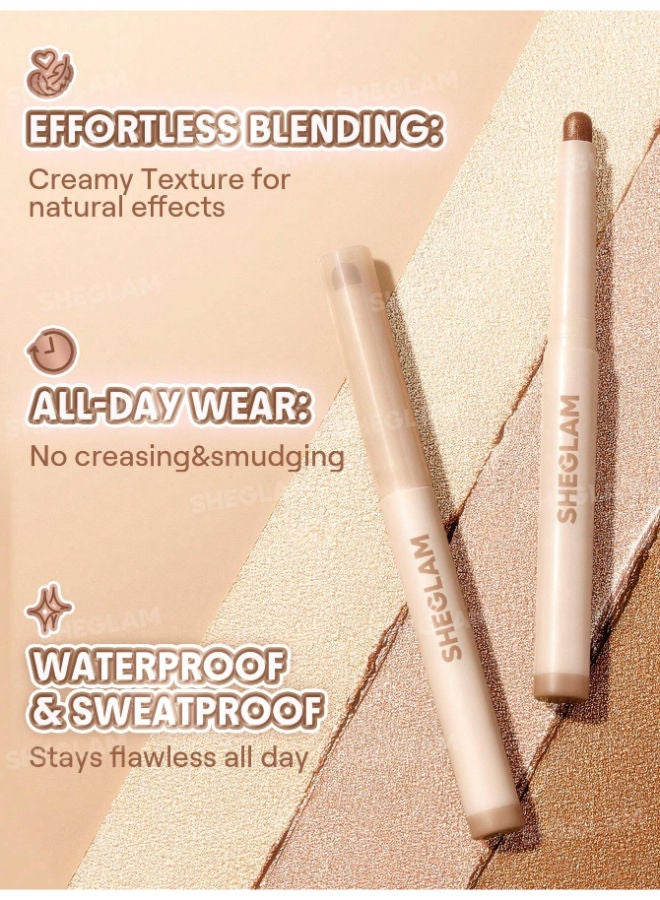 SHEGLAM Creamsicle Eyeshadow Stick Blushin' - Image 3