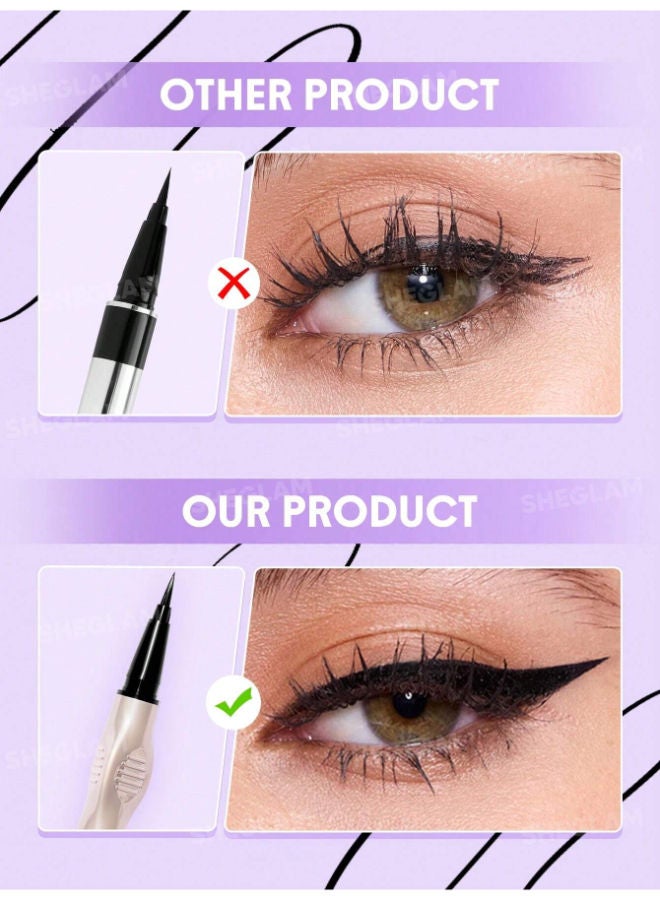 SHEGLAM Glide Control Liquid Eyeliner Matte Black - Image 2