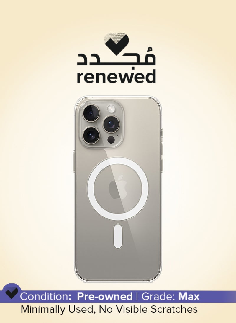 Apple Renewed - iPhone 15 Pro Max Clear Case with MagSafe - Clear - Image 1