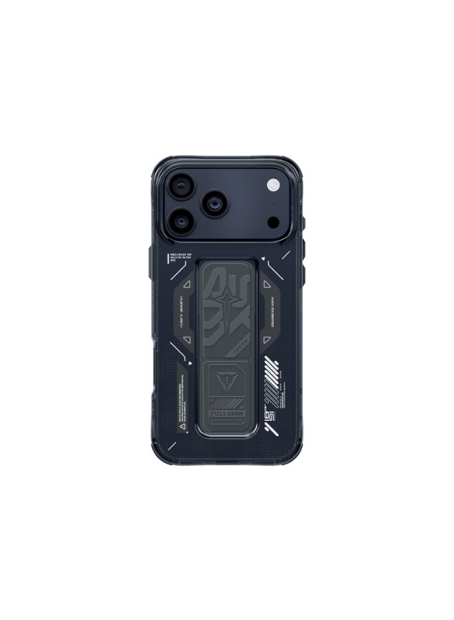 إسكينارما غطاء HELIO GRAPHITE لهاتف آيفون 17 برو | متوافق مع MagSafe | حامل مدمج | حماية من السقوط حتى 8 أقدام | رسومات تقنية مدمجة | تصميم شبه شفاف | حلقات حبل - Image 2