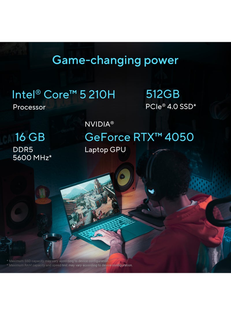 ASUS V16 Gaming (2025) Laptop – 2nd Series Laptop With 16-Inch Display, Core 5-210H Processor/16GB RAM/512GB SSD/6GB NVIDIA GeForce RTX 4050 Graphics/Windows 11 Home/Middle East Version – [V3607VU-RP038W] English/Arabic Matte Black - Image 4