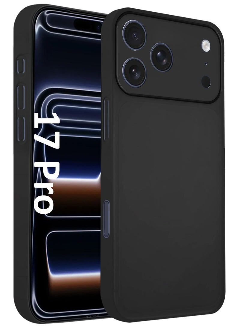 MARGOUN Air Skin Slim Case for iPhone 17 Pro - Lightweight Matte Finish Cover with Scratch and Drop Protection - black - Image 1