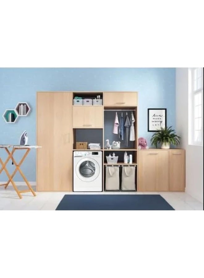 إندست غسالة إنديسيت مايتيم 10 كجم تحميل أمامي مع محرك عاكس، غسيل بالبخار، 1400 دورة في الدقيقة، 16 برنامج غسيل، شاشة رقمية كبيرة، قفل للأطفال، ضغط لمسة واحدة Push&Wash، BWE-1014XWSVGCC - Image 2