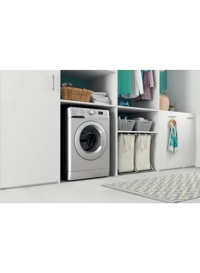 إندست غسالة ومجفف إنديسيت إينكس 9 كجم غسيل و6 كجم تجفيف، أوتوماتيكية بالكامل، تحميل أمامي، مجموعة غسالة ومجفف، 1400 دورة في الدقيقة، 16 برنامج، غسيل بالبخار، ضغط لمسة واحدة Push&Wash+Dry BDE-964SSV-GCC-فضي - Image 2