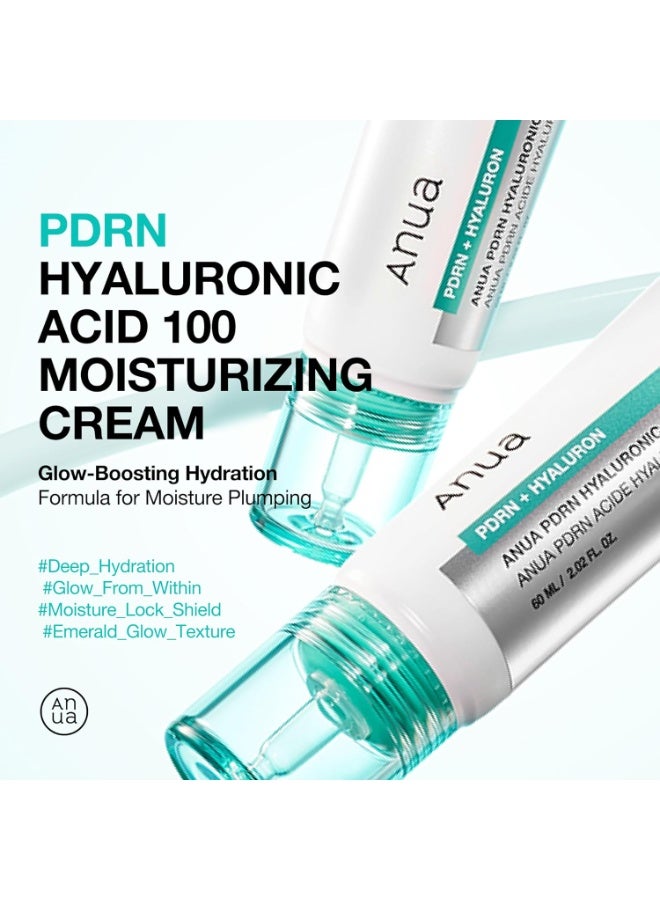 Anua PDRN Hyaluronic Acid 100 Moisturizing Cream 60ml - Image 2