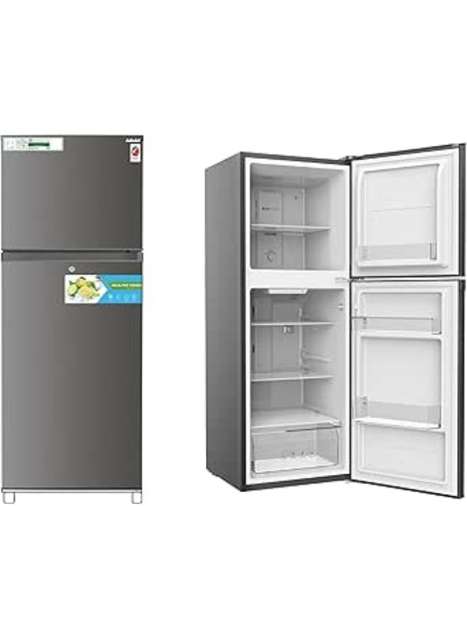 Akai 335 Liters Double Door Refrigerator with Inverter Compressor, No Frost Technology, Recessed Handle, Multi Air Flow Freezer, RFMA-S335WTI RFMA-S335WTI silver - Image 1
