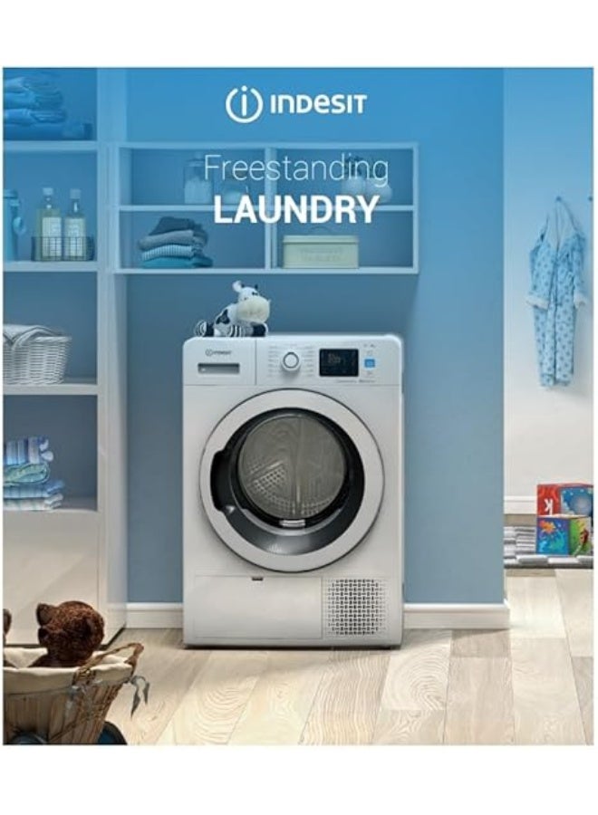 إندست غسالة ومجفف إنديسيت إينكس 9 كجم غسيل و6 كجم تجفيف، أوتوماتيكية بالكامل، تحميل أمامي، مجموعة غسالة ومجفف، 1400 دورة في الدقيقة، 16 برنامج، غسيل بالبخار، ضغط لمسة واحدة Push&Wash+Dry، BDE-964WSV-GCC-أبيض - Image 2
