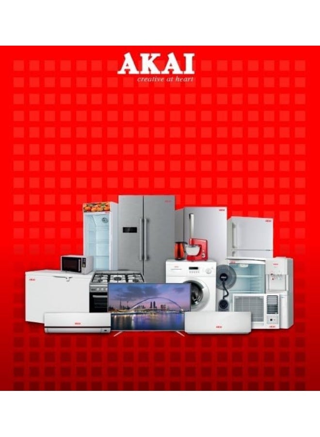 AKAI 60X55cm Freestanding Gas Cooker with 4 Burners, Automatic Ignition & Full Safety, Enamelled Pan Support, Gas Oven & Gas Grill, CRMA-66SCN CRMA-66SCN Silver/Black - Image 5