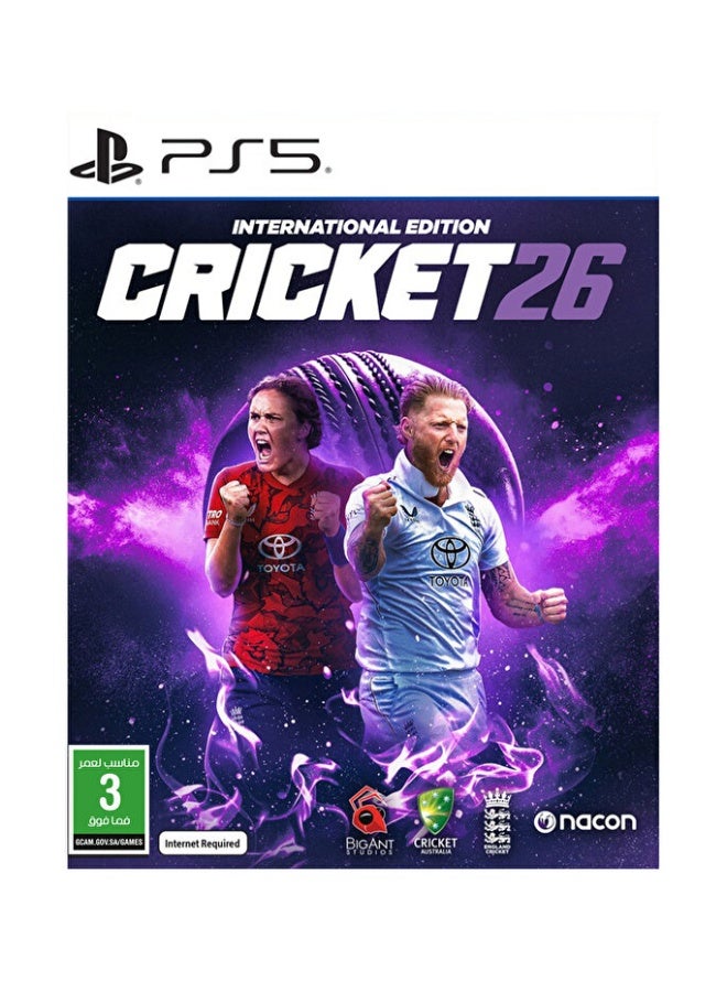 ناكون Cricket 26 – Official Game of the Ashes  PS5 KSA Version - PlayStation 5 (PS5)