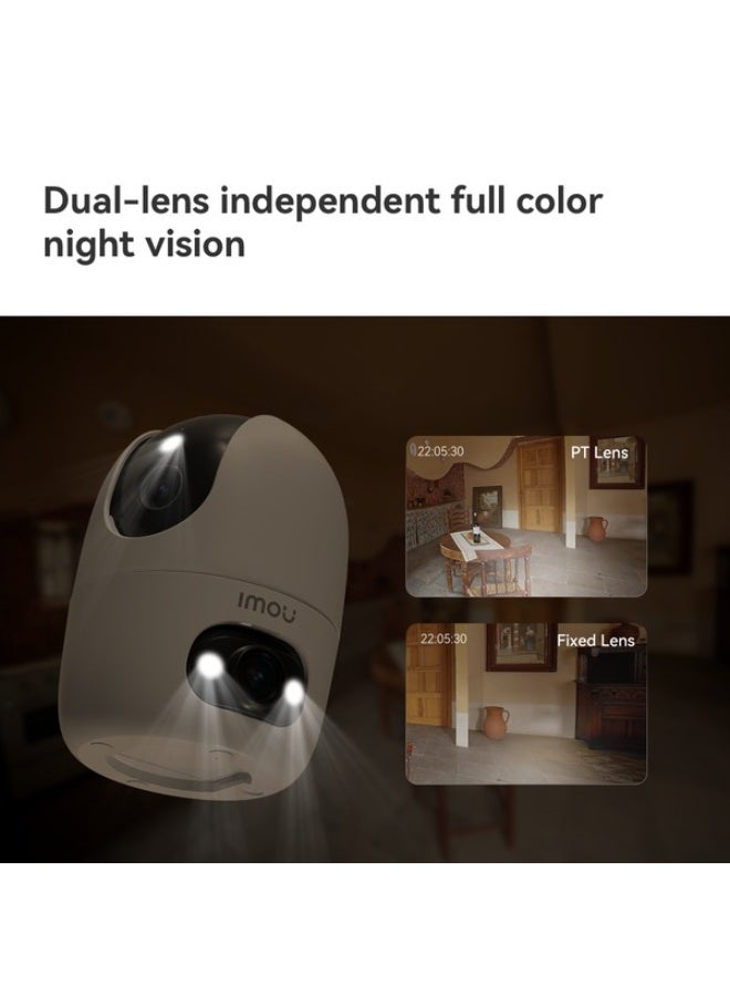 IMOU Ranger 2 Dual 6MP Indoor Security Camera, 3MP Fixed + 3MP Pan & Tilt Lens, Smart Tracking, Auto-Cruise, Two-Way Audio, Night Vision, SD Card Storage up to 512GB, Motion & Sound Alarm, WiFi Surveillance | IPC-S20EP-6M0S - Image 5