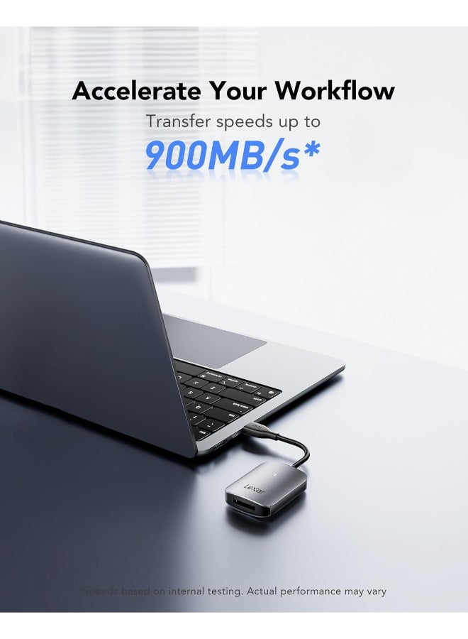 Lexar CFexpress Type B USB-C Reader/Lecteur USB 3.2 Gen 2 LRW510U-BNHNG grey - Image 2