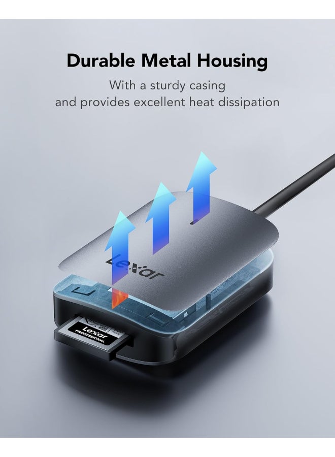 Lexar CFexpress Type B USB-C Reader/Lecteur USB 3.2 Gen 2 LRW510U-BNHNG grey - Image 5