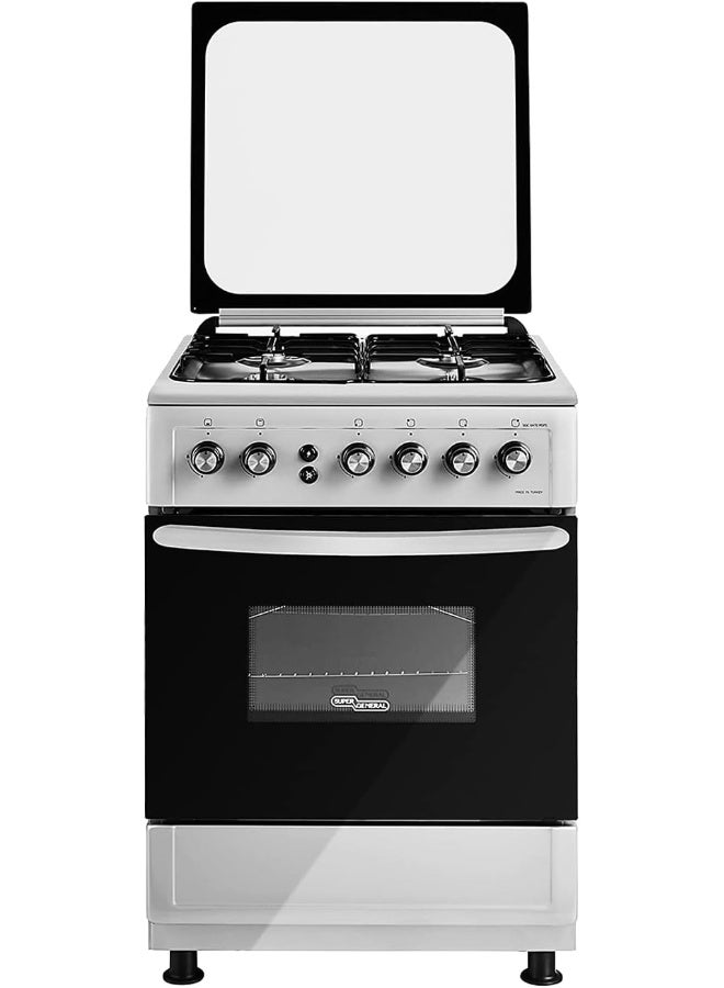 سوبر جنرال ثلاجة مزدوجة الباب سعة 255 لتر SGR255E + موقد غاز قائم 60 × 60 SGC6470MSFS + ميكروويف رقمي سعة 20 لتر SGMM922DW - Image 3