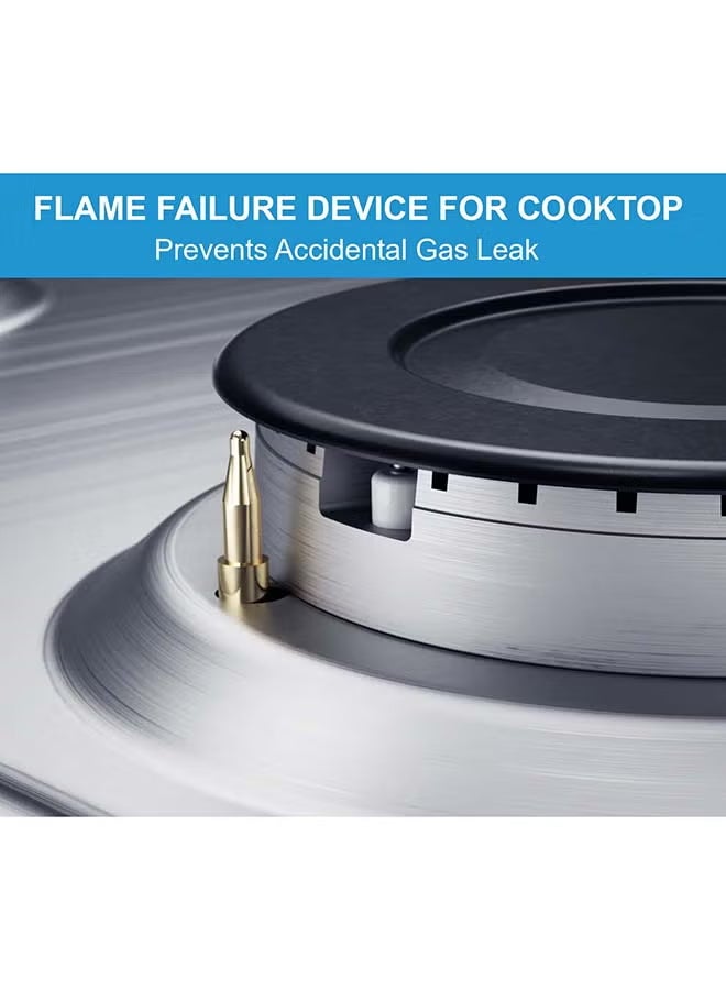 مديا موقد قائم 50x55 سم، مجموعة طهي غاز كاملة مع 4 شعلات، إشعال يدوي وأمان كامل - Image 4