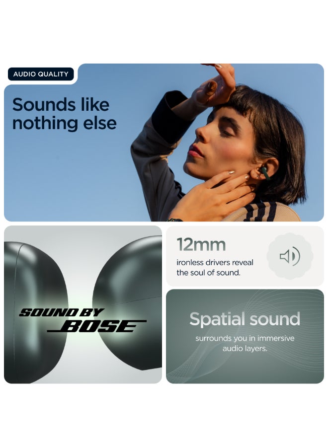 Motorola Buds Loop, Sound by BOSE, PANTONE Trekking Green PANTONE Trekking Green - Image 4