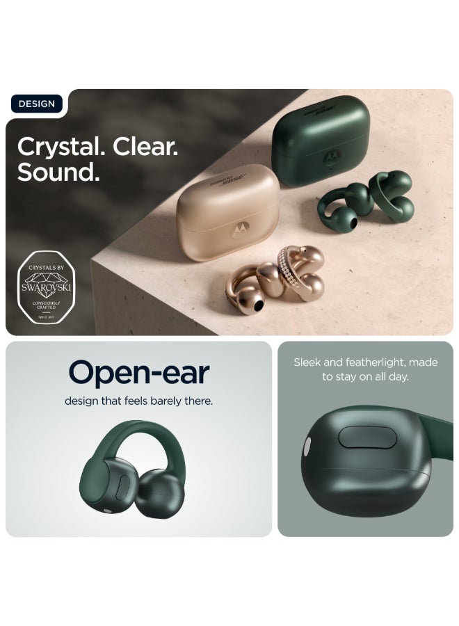 Motorola Buds Loop, Sound by BOSE, PANTONE Trekking Green PANTONE Trekking Green - Image 2