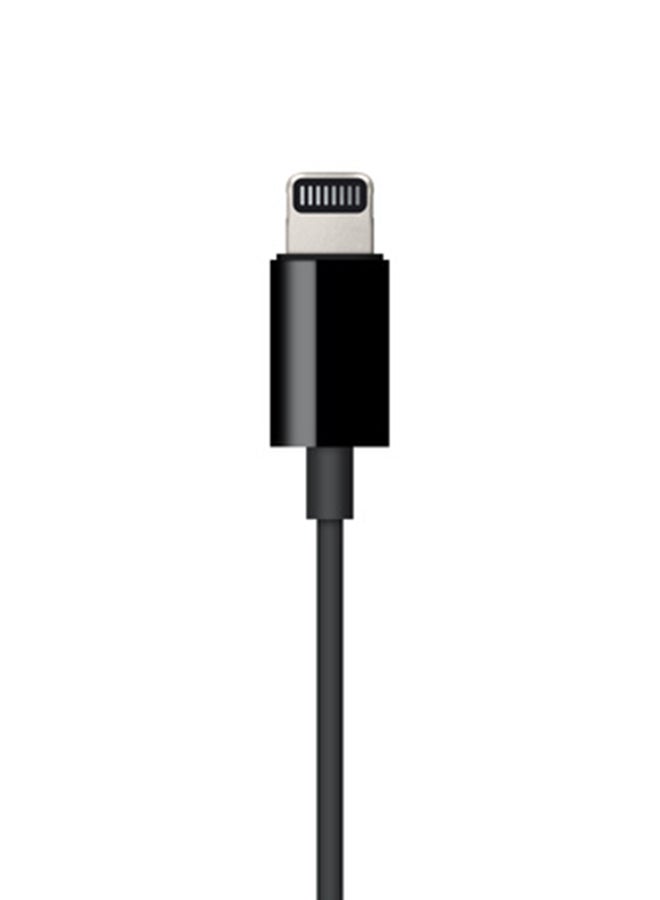 ابل  Renewed - Lightning To 3.5mm Audio Cable (1.2m) Black - Image 5