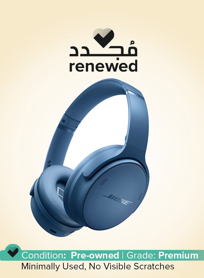 BOSE Renewed - QuietComfort Wireless Noise Cancelling Headphones, Bluetooth Over Ear Headphones with Up To 24 Hours of Battery Life Blue Dusk - Image 1