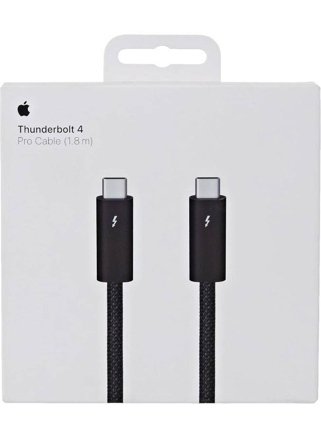 ابل  Renewed - Thunderbolt 4 Pro Cable (1.8 m) Black - Image 3