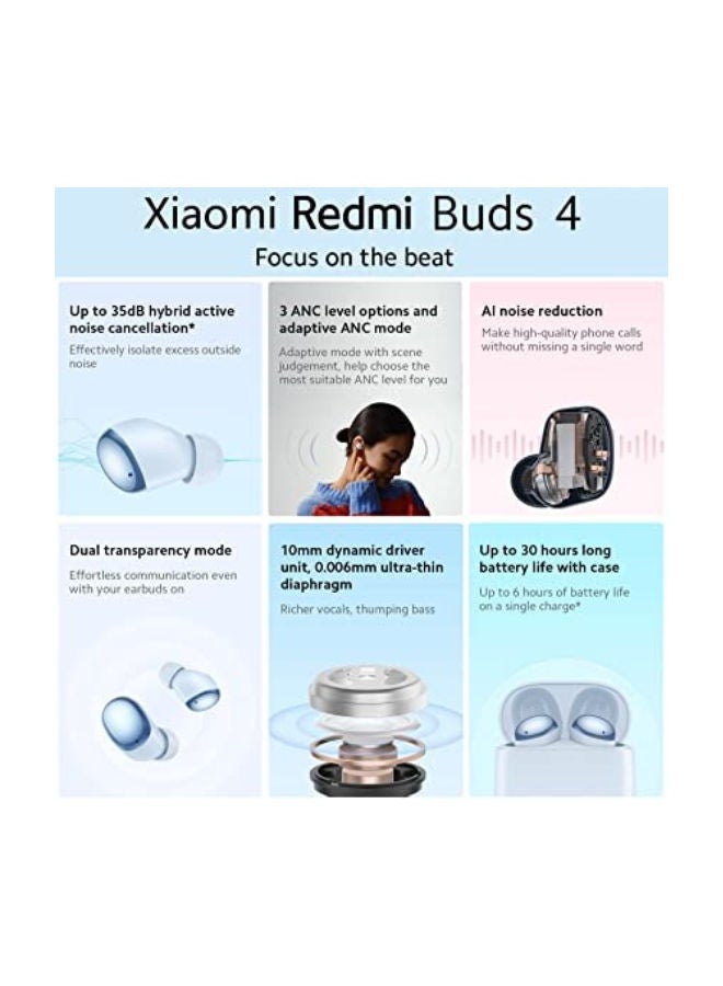 شاومي Renewed - Redmi Buds 4 White - Image 2