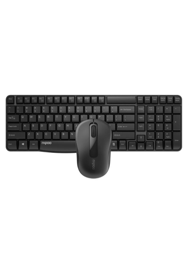 رابو X1800S Wireless Keyboard And Mouse Black - Image 1