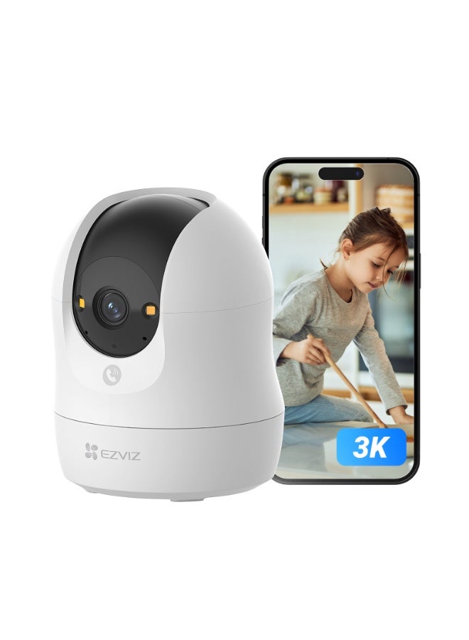 EZVIZ C6N G1 Security Camera, 3K/5MP New Indoor Camera with 360° View, WiFi Camera, Smart Color Night Vision, Human Detection, Auto-Zoom Tracking, Two Way Calling with Touch Button, Auto-Patrol Mode - Image 1