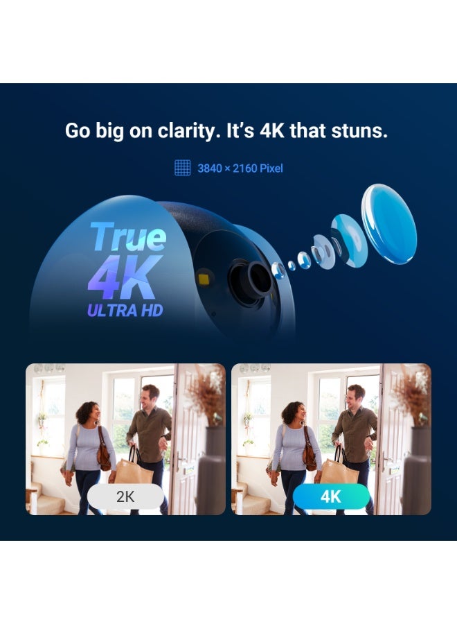 EZVIZ C6N G1 Security Camera, 4K/8MP New Indoor Camera, WiFi Camera, Smart Color Night Vision, Human Detection, Auto-Zoom Tracking, Two Way Calling with Touch Button, Auto-Patrol Mode - Image 4